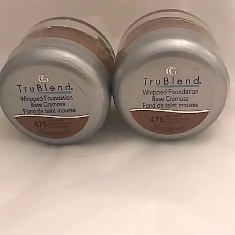 (2) Covergirl Tru Blend Whipped Foundation 475 Soft Sable